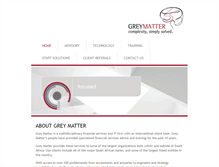 Tablet Screenshot of greymatterthinking.com